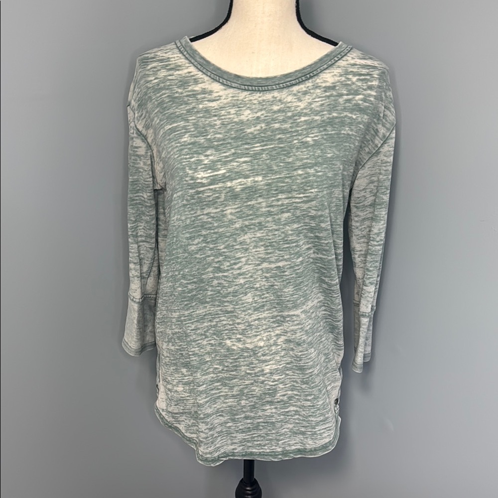 Jane & Delancey Women's Green 3/4 Sleeve Top Sz S